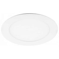 Светильник встраиваемый (панель) Эра 1-18-6К/1 LED 220В 18Вт 6500К IP20 Круг/Белый 220х195мм картинка 